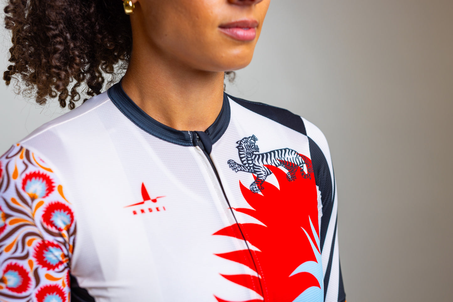 White Wild Bloom Jersey - Women's
