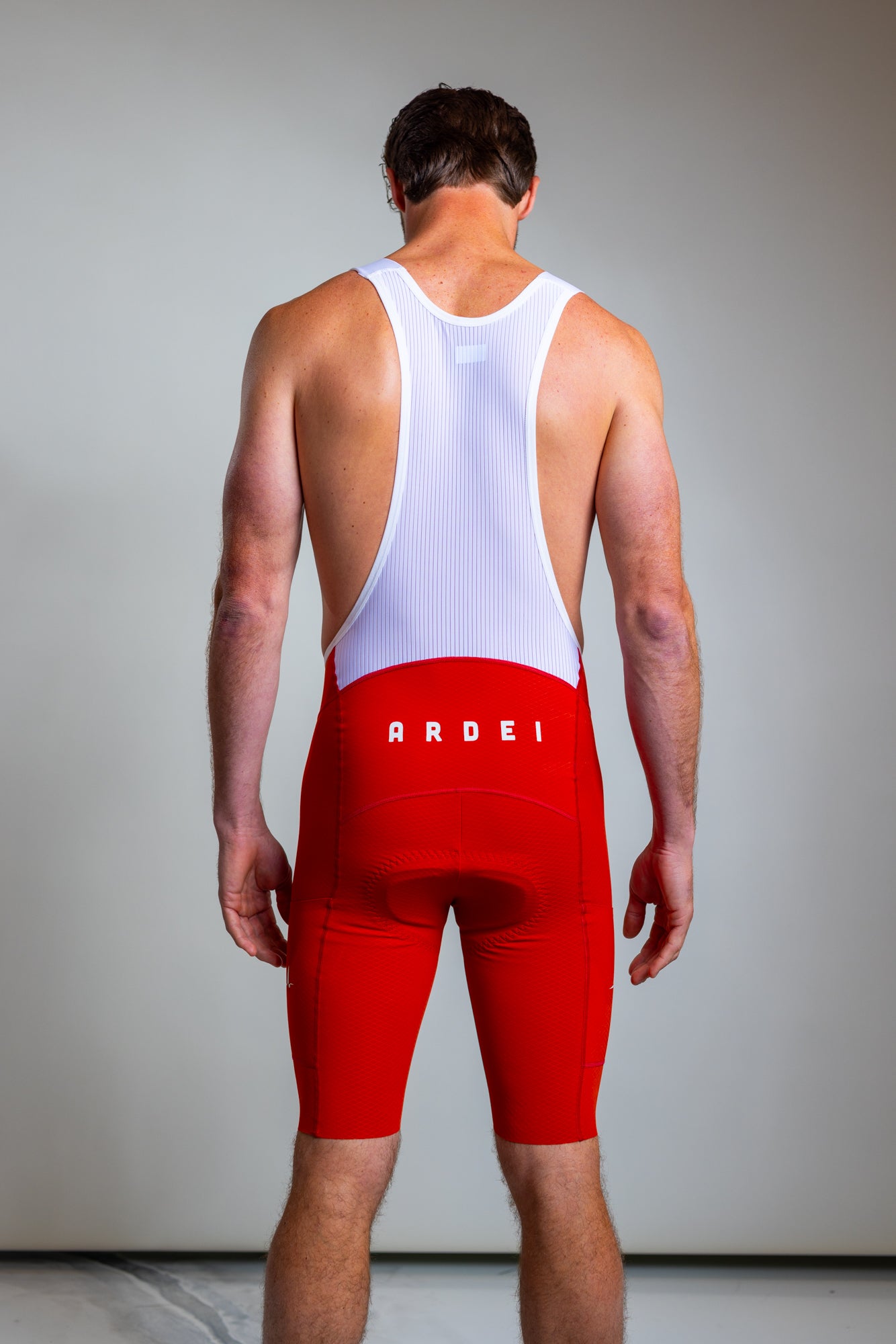 Men's Cargo Bib Shorts - Red