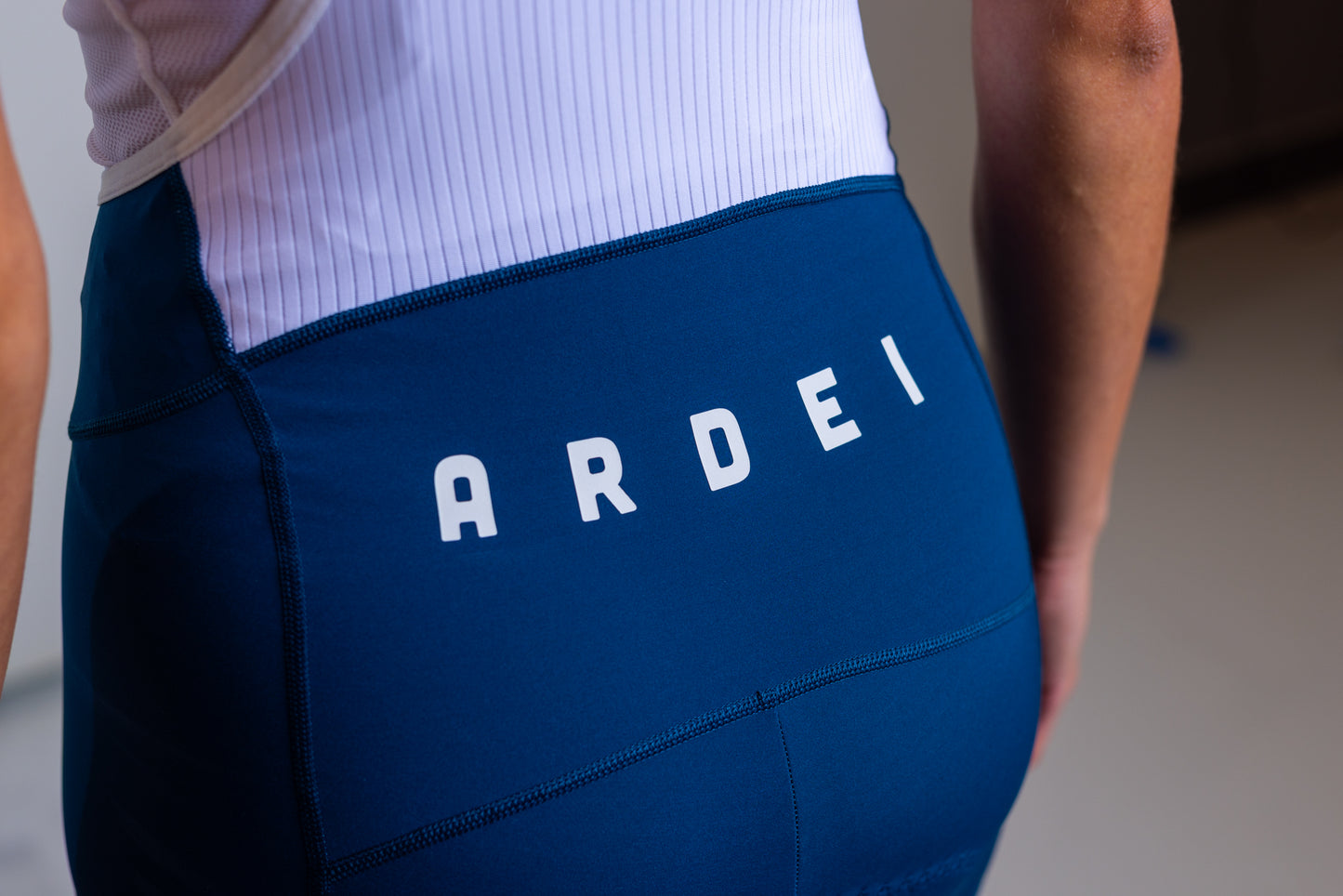 Women's Cargo Bib Shorts - Peacock Blue