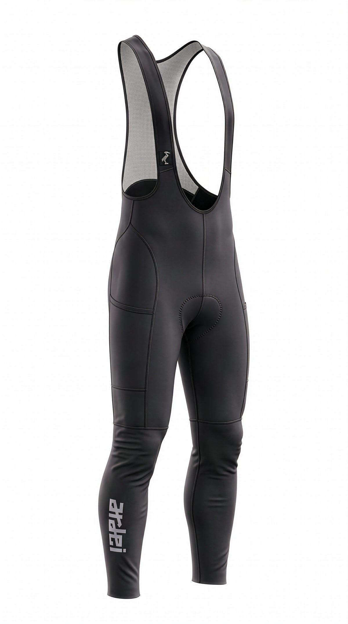 Women's Charcoal Winter Cycling Bib Tights