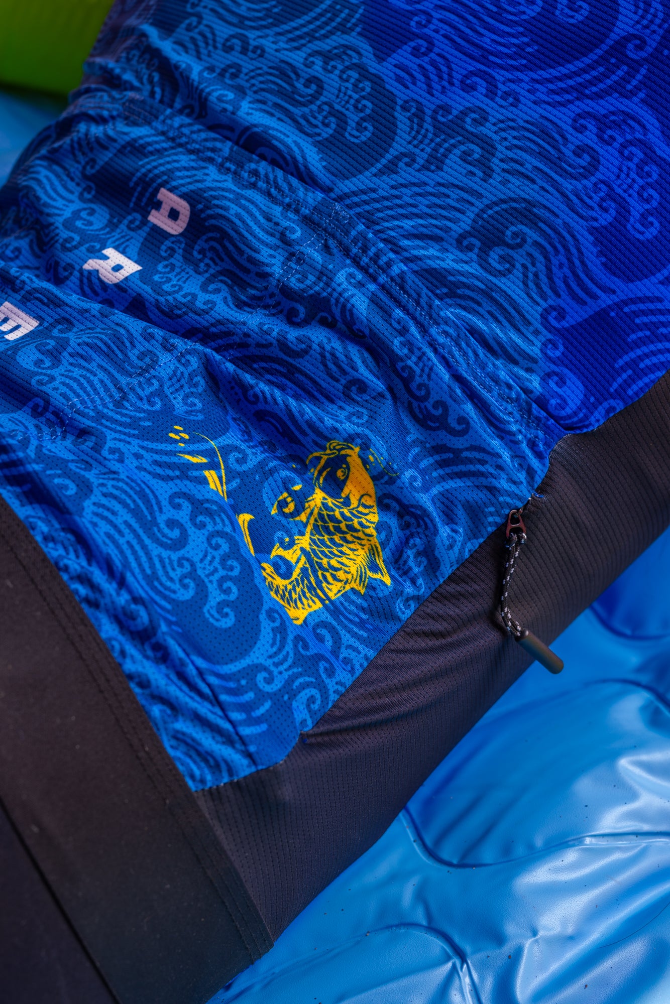 Men’s Blue & White Cycling Jersey – Tidebreaker by Ardei | Lightweight, Race Fit, Breathable