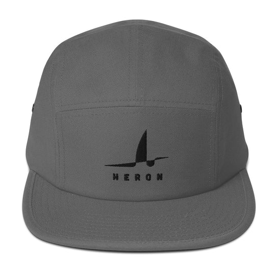 5 Panel Cap - Black Embroidery