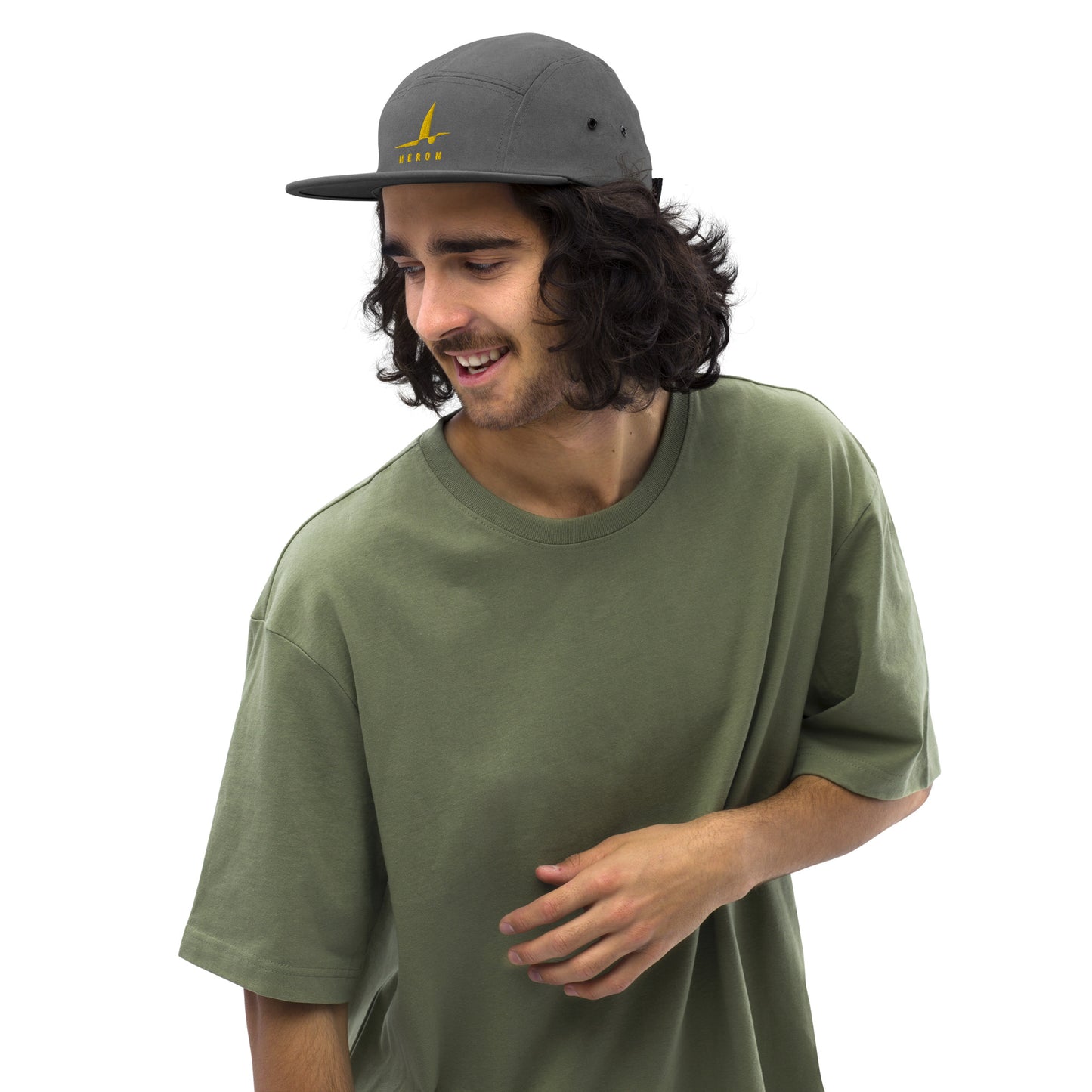 5 Panel Cap - Gold Embroidery