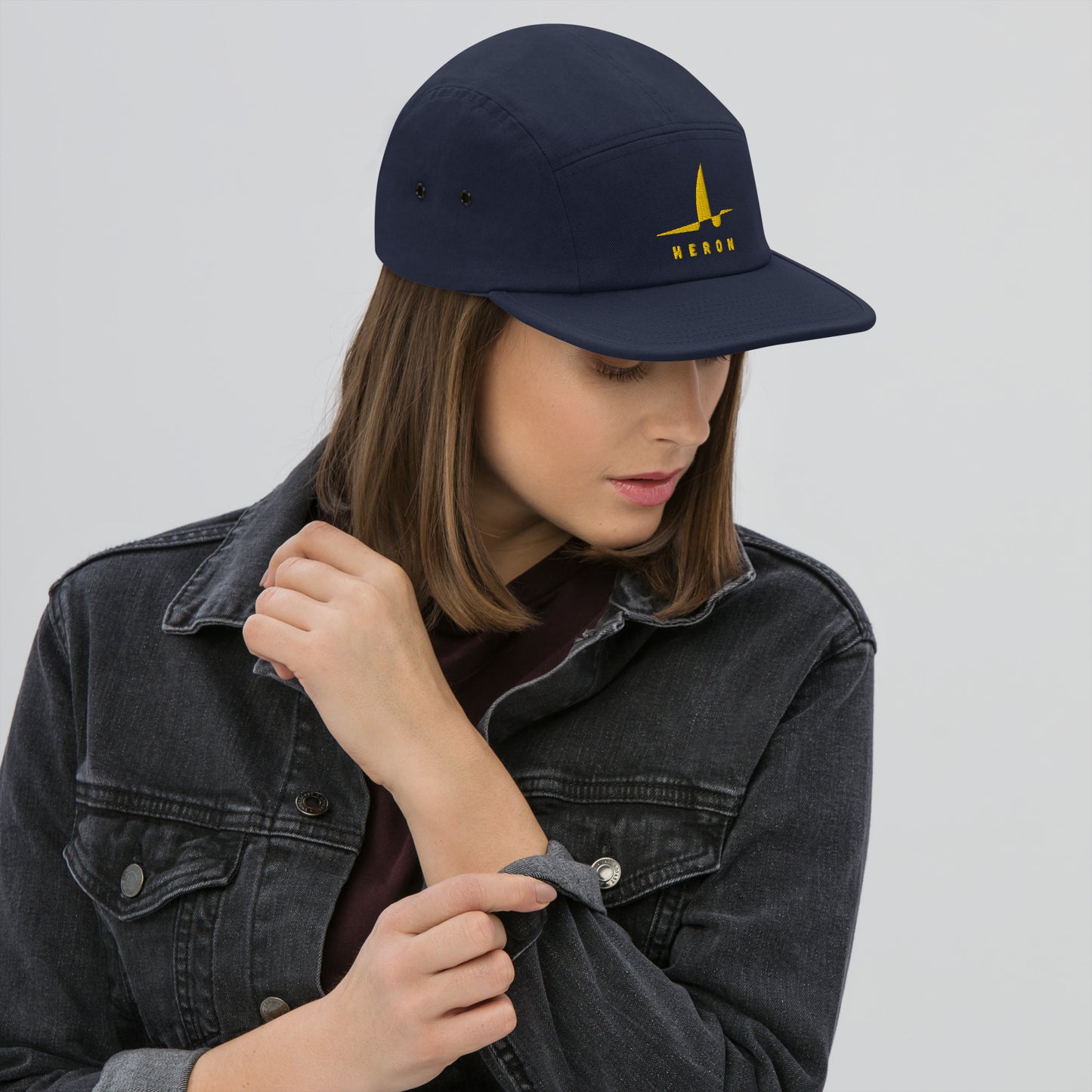 5 Panel Cap - Gold Embroidery
