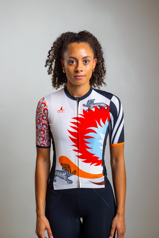 White Wild Bloom Jersey - Women's