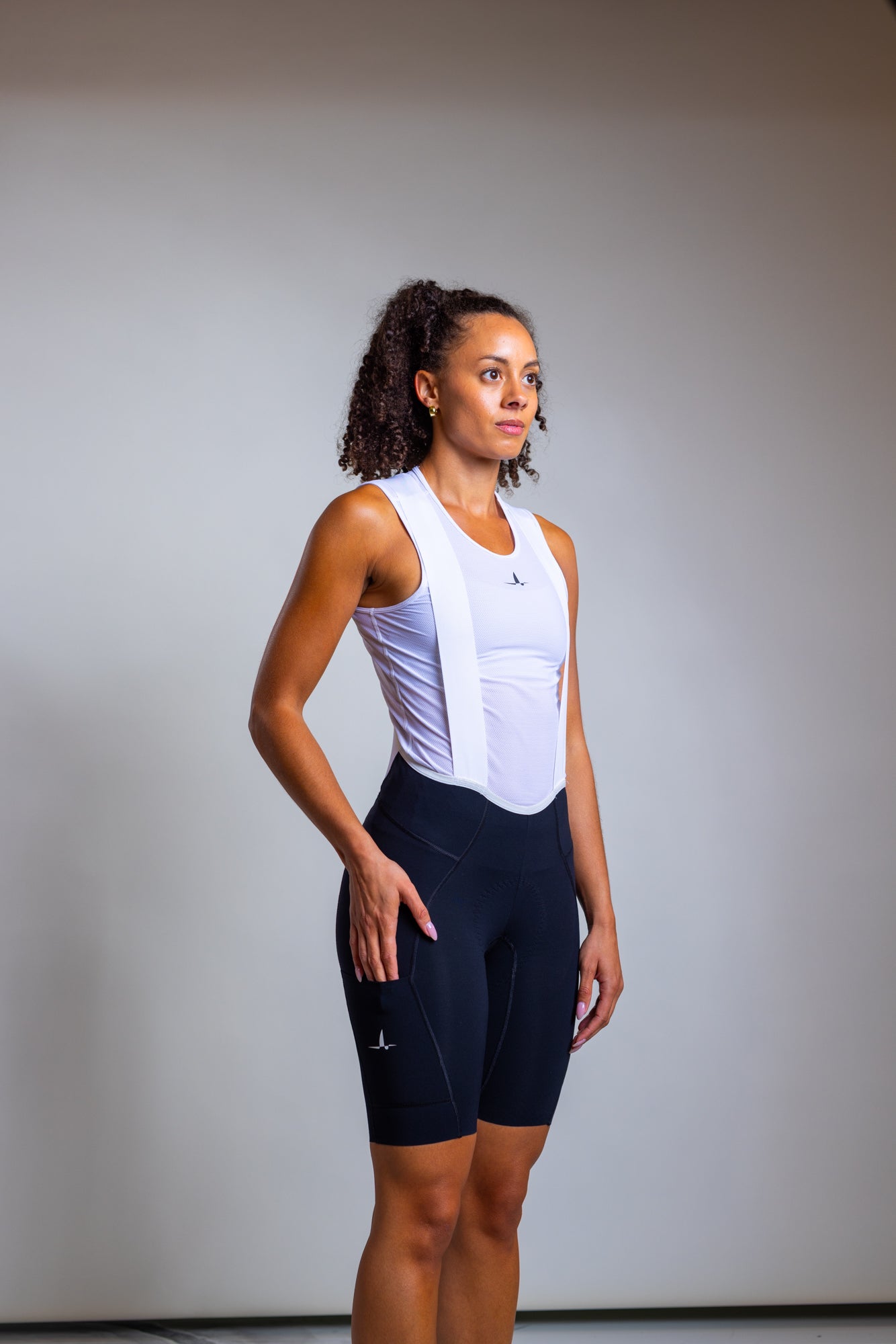 Women's Cargo Bib Shorts - Black