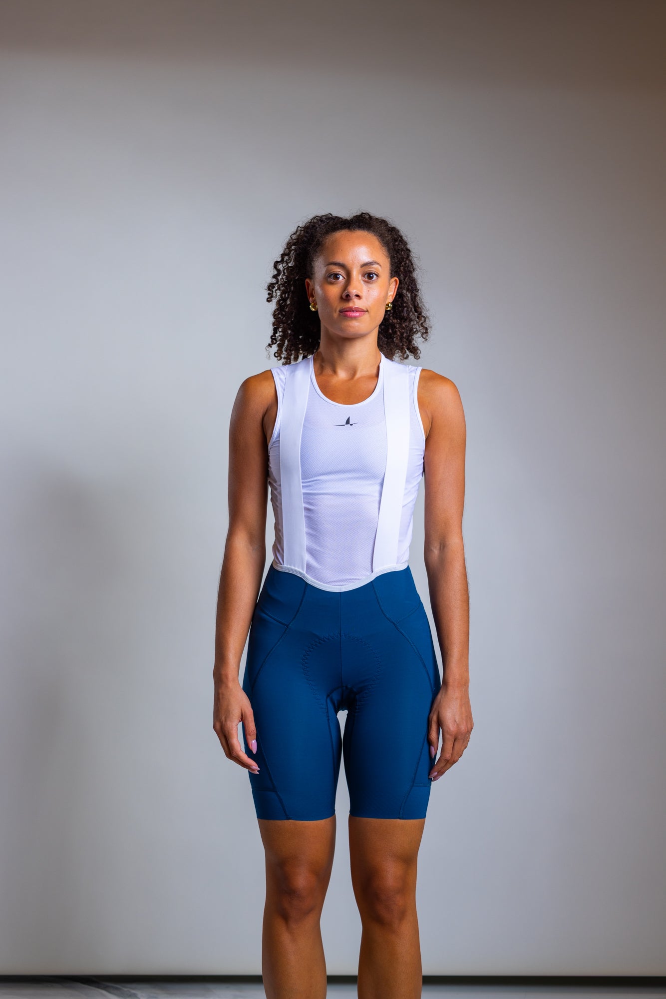 Women's Cargo Bib Shorts - Peacock Blue