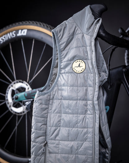Steel Unisex Quilted Vest – Lightweight Packable Windproof Layer