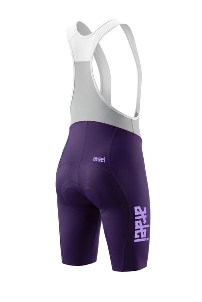 Women's Violet Seamless Cycling Bib Shorts